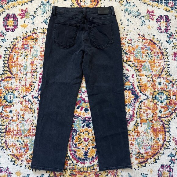 Denim Forum The Arlo High Rise Straight Leg Jeans Womens Size 28L Button Fly - Picture 10 of 10